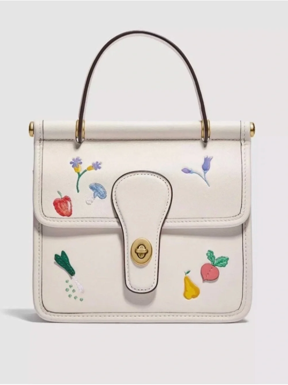 Coach Willis Top Handle 18 with Garden Embroidery